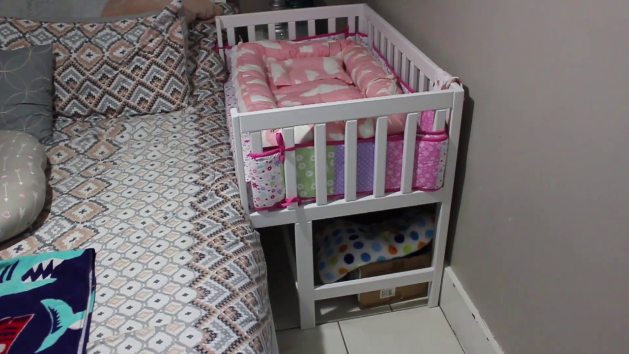 como hacer una mini para lado la cama 3.er parte/DIY side bed baby crib third - YouTube