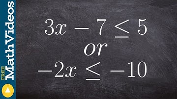 Graphing and solving a Or compound inequality