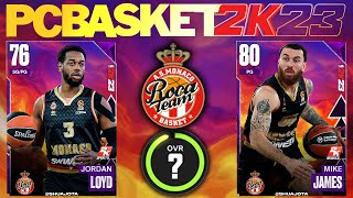 NBA 2K23 EUROLEAGUE AS MONACO RATINGS | PCBASKET 2K23 ROSTER