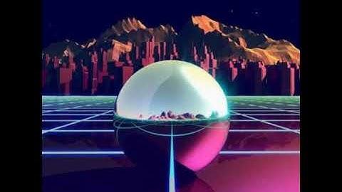 Retro futuristic synthwave