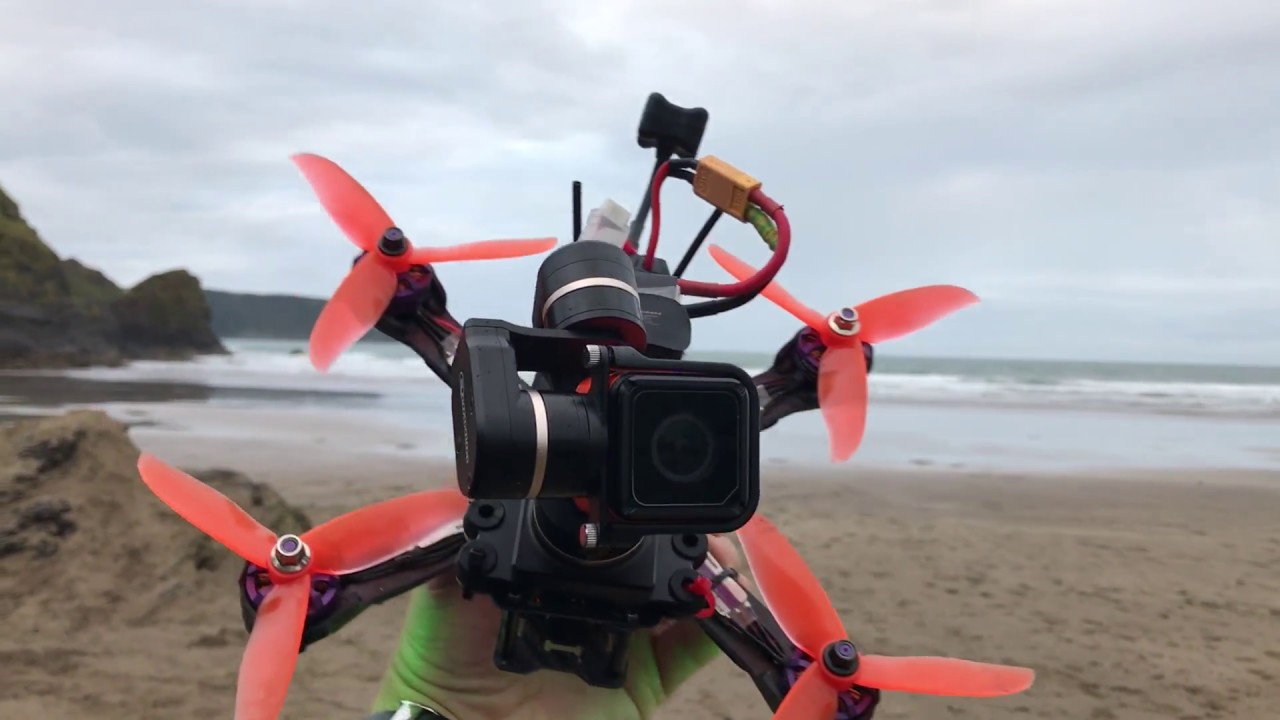 racing drone with gimbal