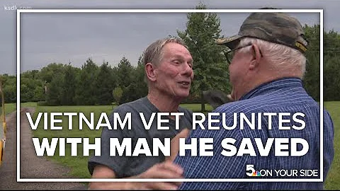 Vietnam War veteran reunites with man he saved on battlefield 50 years ago