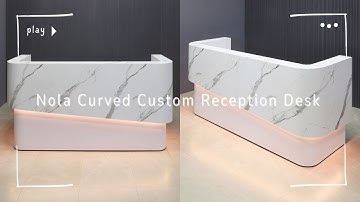 Nola Curved Custom Reception Desk