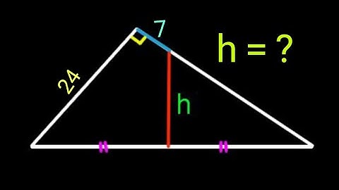 Calculate the height h | Geometry Olympiad Questions