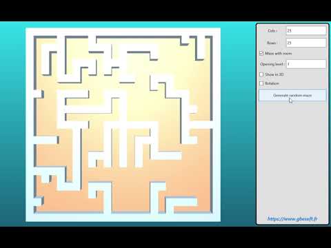 Generate random maze with Delphi