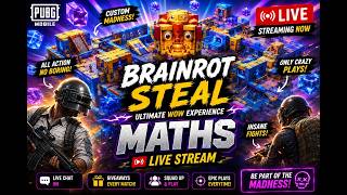 Day 8 play a Brainrot WOW Map PUBG MOBILE , Gameplay Maths Gaming