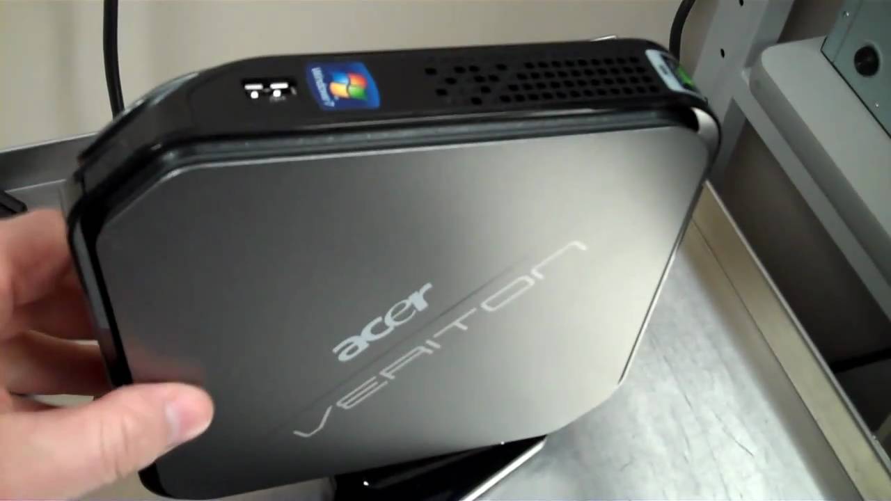 Unboxing Acer Veriton NG UDW dual core processor mini PC and  testing with Cinebench .5