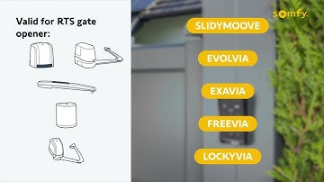 How to add a Keypad RTS on a Somfy gate opener RTS?