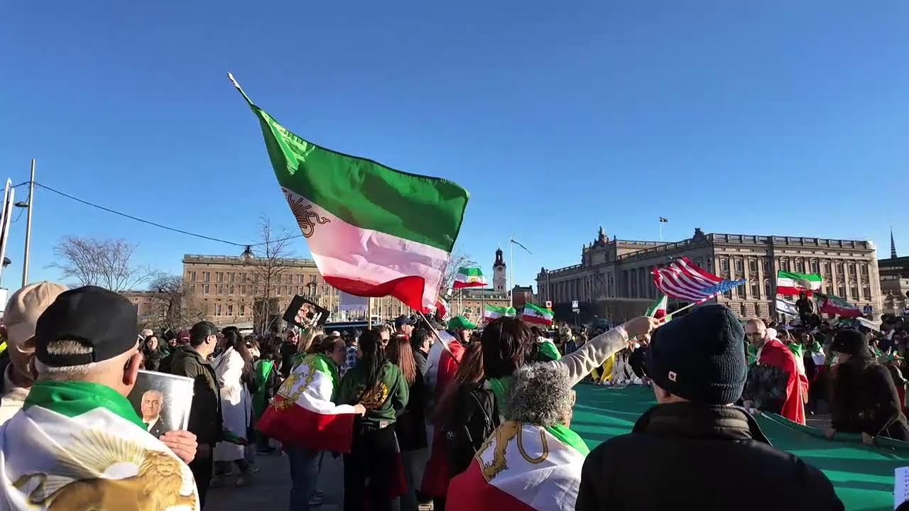 Demonstration utanför Amerikanska ambassaden
