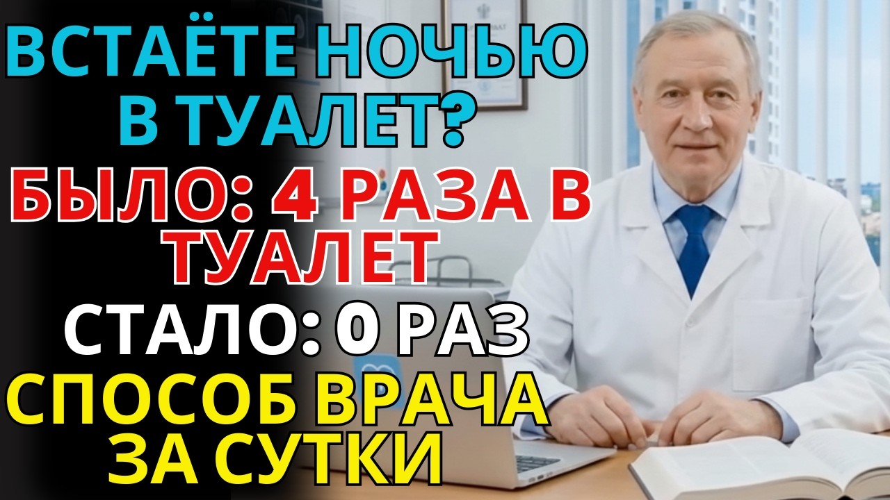 Ночные пробуждения из-за туалета? Есть решение за 1 день после 55 | СЕРДЦЕ ЗДОРОВО