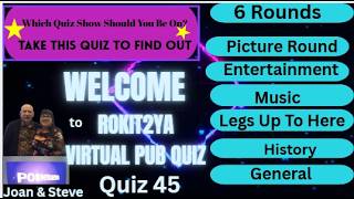 Rokit2ya Virtual Pub Quiz 45#triviawithanswers #pubgames #pubquiznight