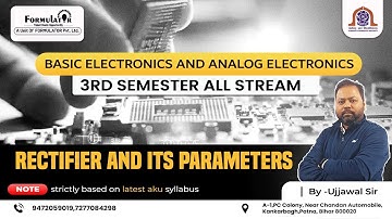 Rectifier & Its Parameters #Basic Electronics/ #Analog Electronics #3rdsem #sem #ee #ece #me #civil