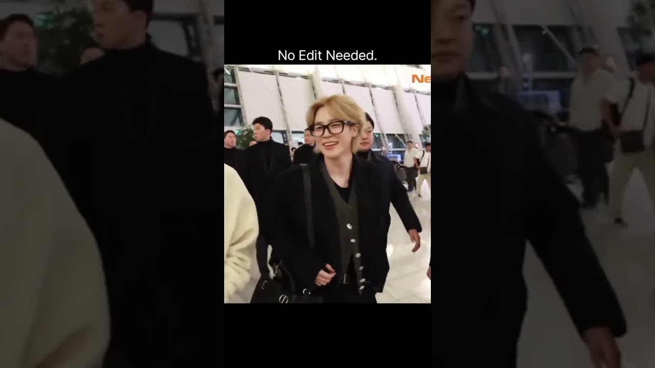 The "No Filter" King: Jimin's Iconic Airport 