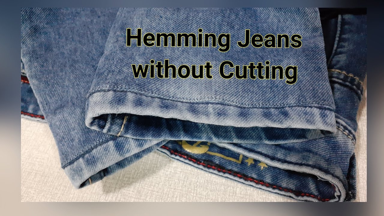 Hemming Pants without cutting🧏‍♀️ - YouTube