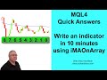 Build a custom indicator in 10 minutes using iMAOnArray