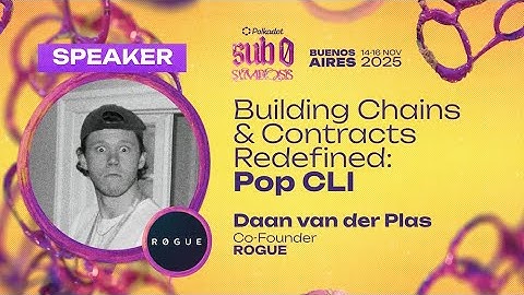 Building Chains & Contracts Redefined: Pop CLI | sub0 2025