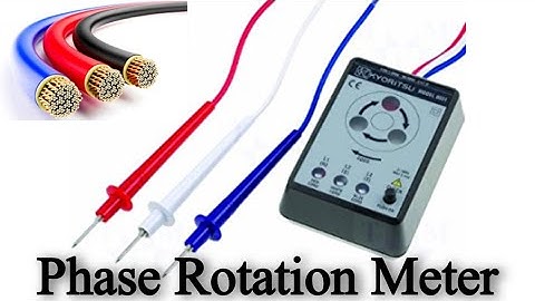 How To Use Phase Rotation Indicator Meter Kyoritsu 8031/Phase Sequence Tester/Meter