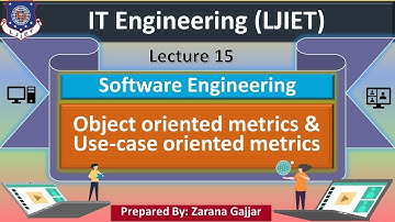 Lec_15_Object oriented metrics & Use-case oriented metrics | Software Engineering | IT Engineering