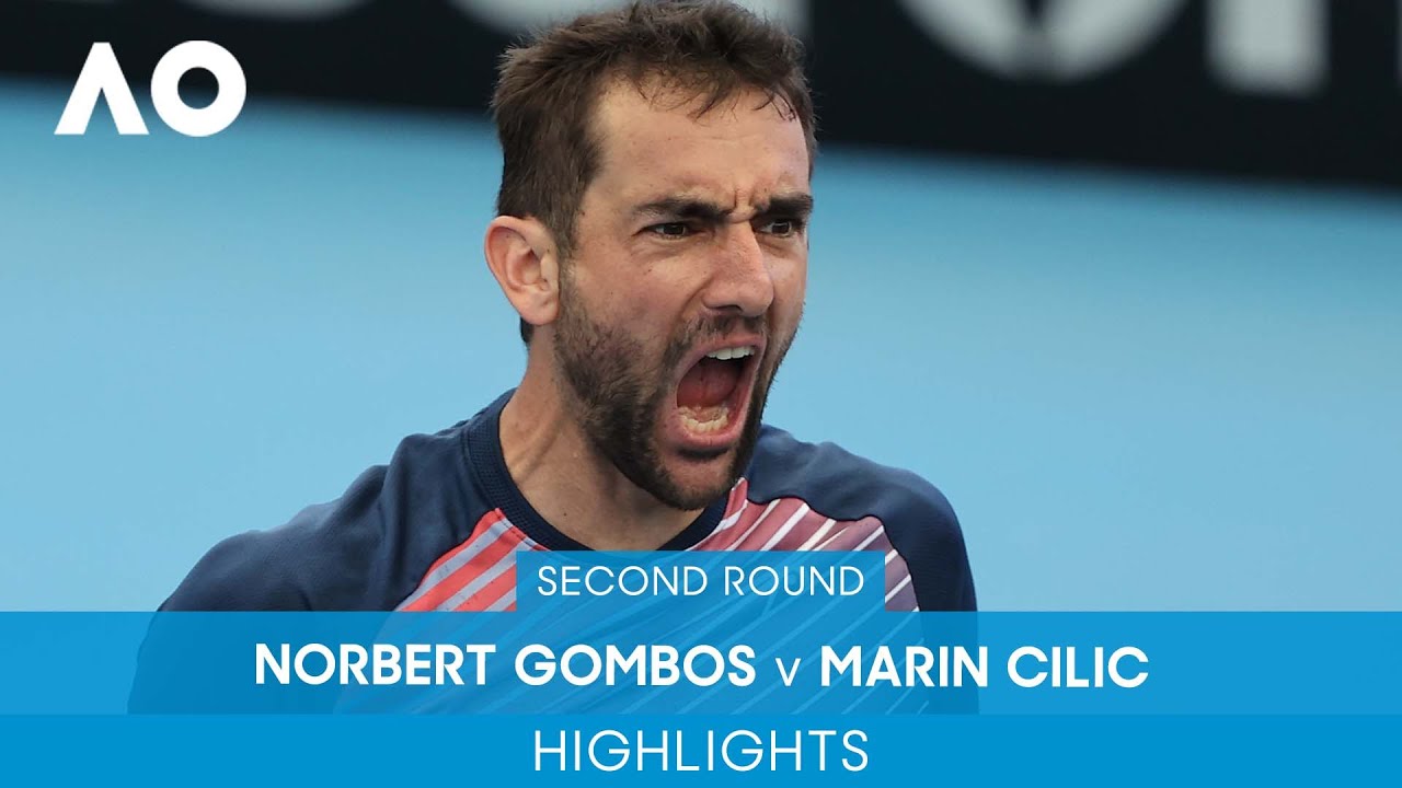 Norbert Gombos v Marin Cilic Highlights (2R) Australian Open 2022