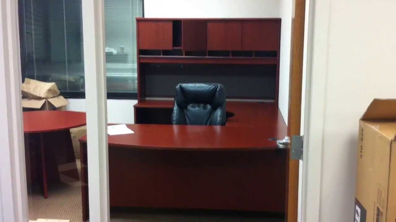 Bush Executive desk installation service video in DC MD VA by Furniture Assembly Experts LLC
