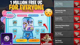 OMG 😱 1,000000 Million Free UC For Everyone | New Free UC Event | Biggest Uc Event In Pubgm History screenshot 5