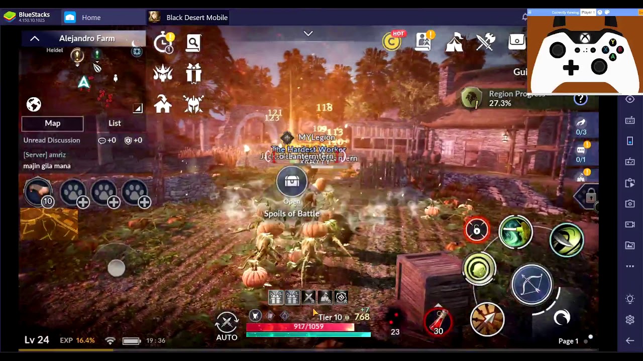 How to play Black Desert Mobile with Xbox One controller | BlueStacks 4 -  YouTube