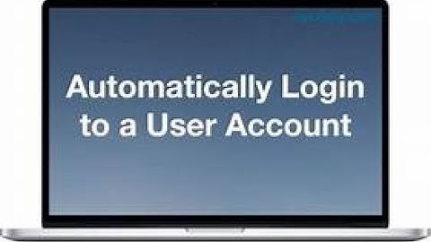 Disable and enable automatic login in Mac | tutorial | blazing Sanjay.