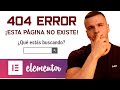 ➡️ Cómo Configurar la Página ERROR 404 con ELEMENTOR PRO (WordPress)