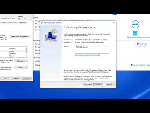 Vidéo: Comment Effectuer Une Restauration Du Système