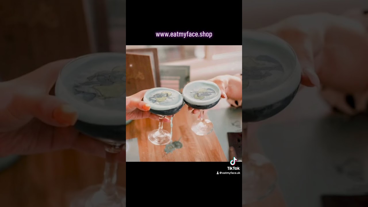 Personalised edible cocktail toppers using your logo or photo. Perfect for any celebration #mixology