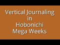 Vertical Journaling in Hobonichi Mega Weeks