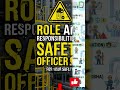 🦺 Role &amp; Responsibilities of Safety Officer | Safety First Always! #industrialsafety