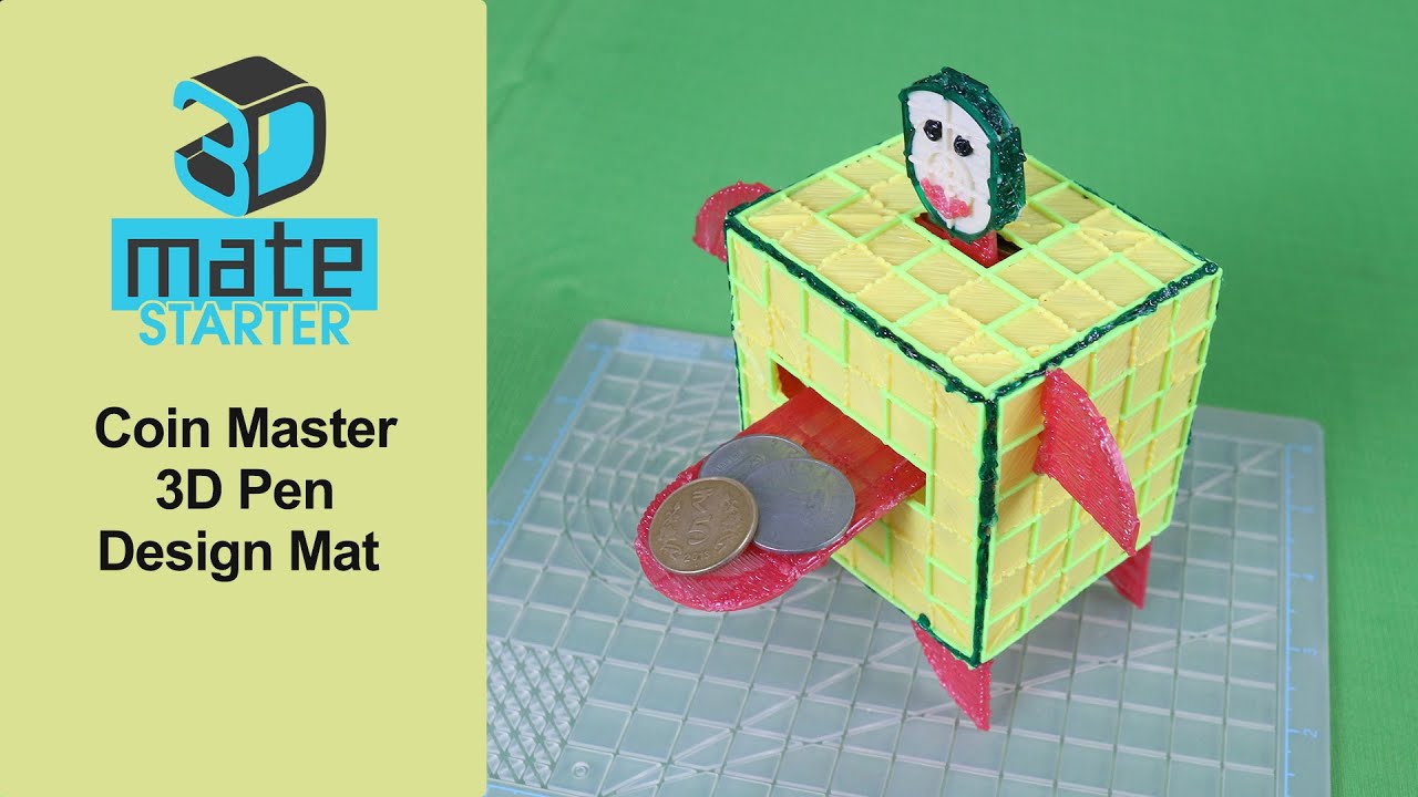 Coin Master made with 3Dmate STARTER - 3D Pen Mat 
