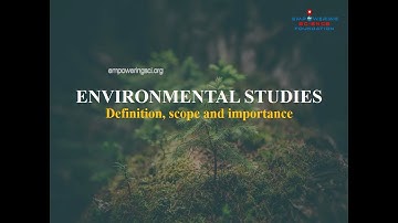 Environmental studies Introduction - English Version