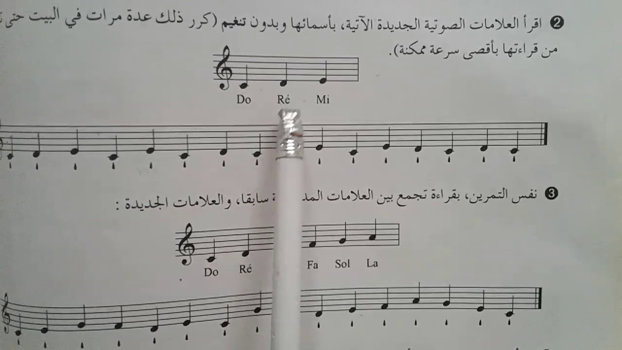 قراءة النوتة الموسيقية للمبتدئين Solfege Youtube