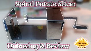 Manual Metal Spiral Potato Slicer Review ✂