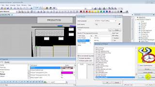 how to change boarder color in wincc explorer using graphics object and link it with simatic manage
