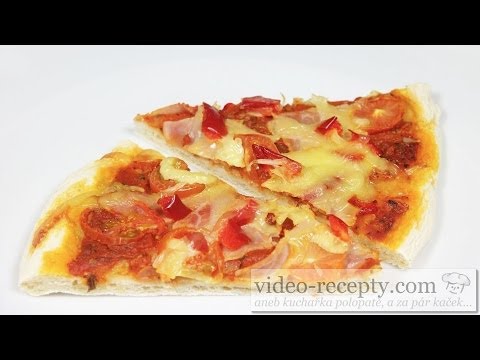 Video: Pizza So šunkou, Syrom Feta A Reďkovkou