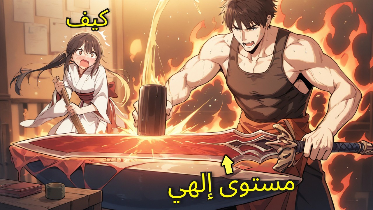 يصنع أسلحة بمستوى الآلهة لا تُهزم… ويصعد ليصبح اللاعب رقم 1 في السيرفر! 🔥 | ملخص مانهوا كامل