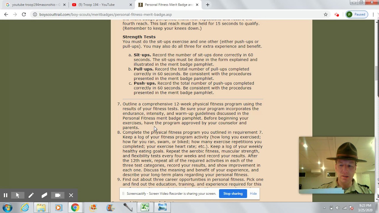 Personal Fitness Merit Badge Comprehensive Development Plan YouTube