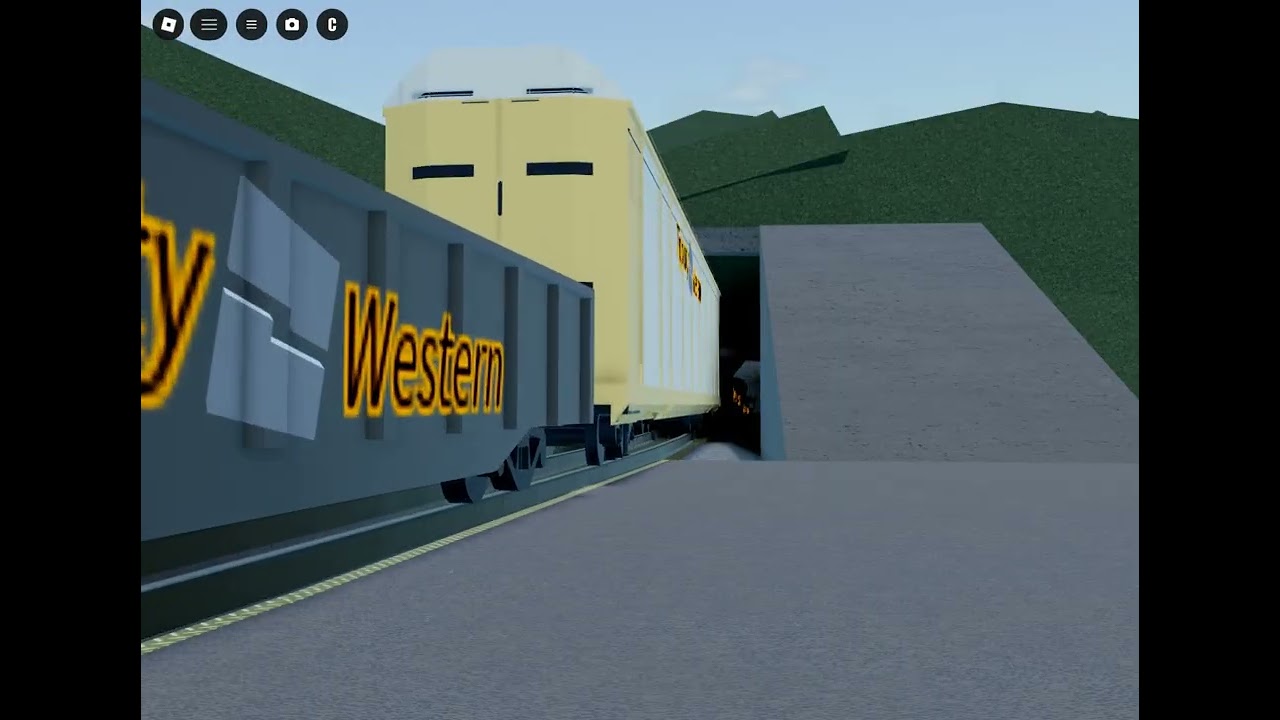 tcwr train goes thru tunnel