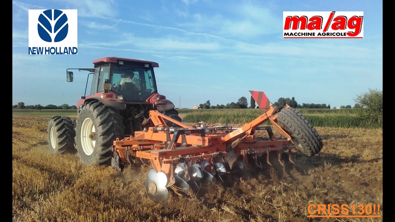 - NEW HOLLAND G240 + ESTIRPATORE COMBINATO MA/AG- by CRISS130!!