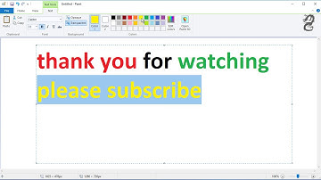 How to change Font Color in Paint