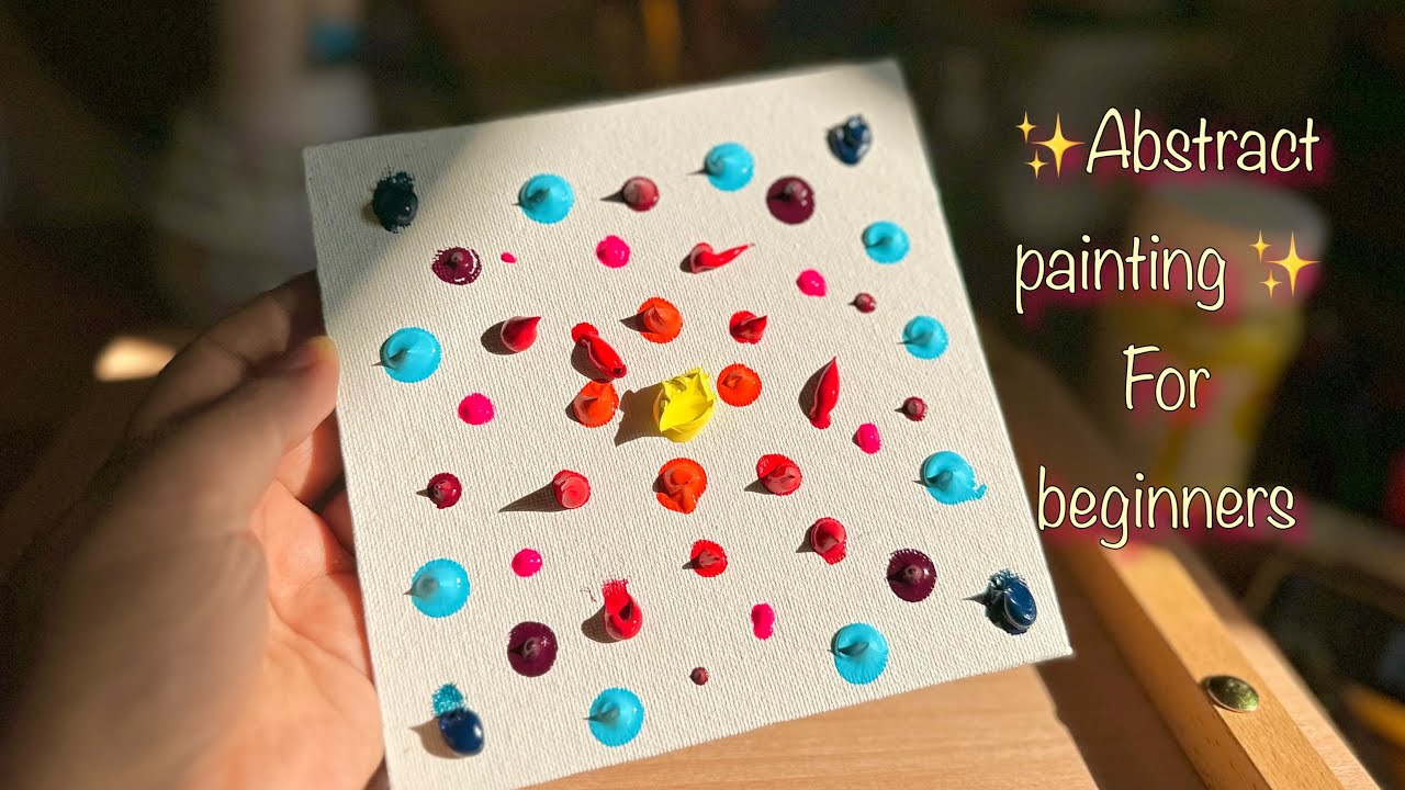 Easy Abstract Painting Tutorial |Step by Step process For Beginners ...