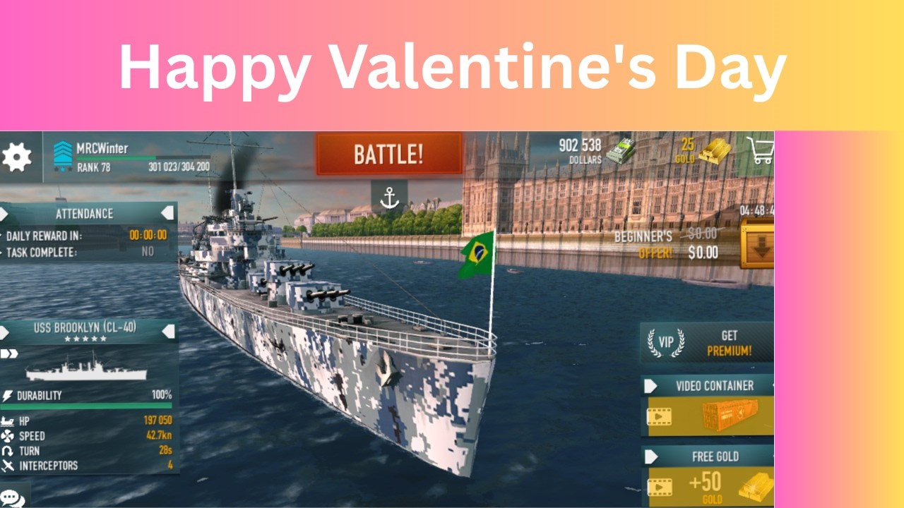 🩷HAPPY VALENTINE'S DAY🩷 (Special🔴) #battleofwarships #gaming #valentinesday