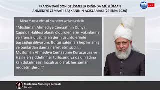 Fransadaki Son Gelişmeler Işığında Müslüman Ahmediye Cemaati Başkanının Açıklaması