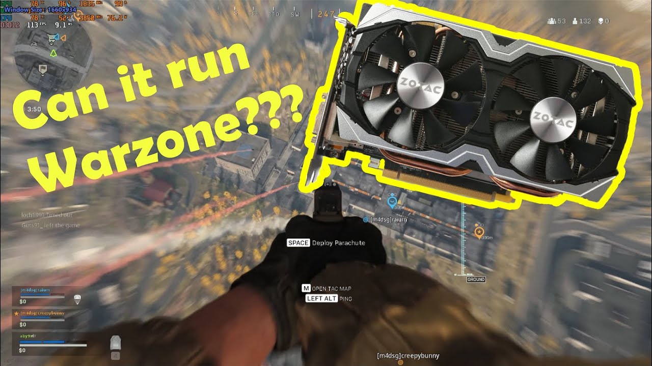 Call of Duty Warzone Benchmark - GTX 1070 8GB, Ryzen 5 2600, 16GB RAM