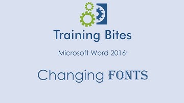 Microsoft Word 2016: Changing Fonts