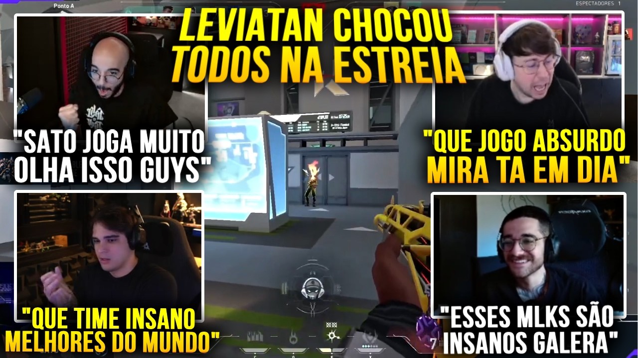 STREAMERS VÃO A LOUCURA COM A ESTREIA INSANA DA LEVIATAN NO MASTERS ...