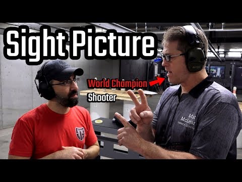 Working on SIGHT PICTURE for self defense with WORLD champion Matt McLearn!